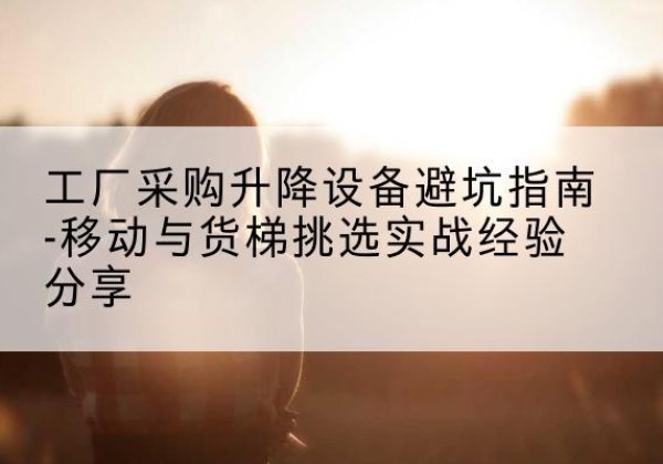 黔西移动式升降机怎么选-工厂采购升降设备避坑指南-移动与货梯挑选实战经验分享